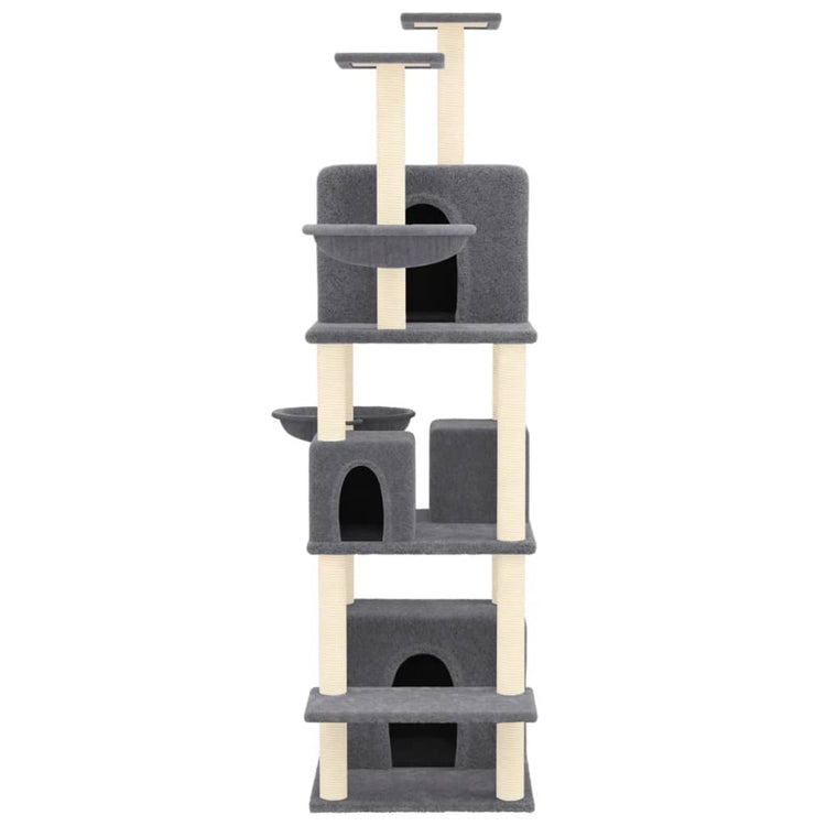 Vidaxl Cat Furniture avec Sisal Scratch Posts 180 cm Gris foncé