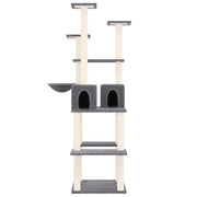 Vidaxl Cat Furniture avec Sisal Scratch Posts 167 cm Gris foncé - afbeelding 3