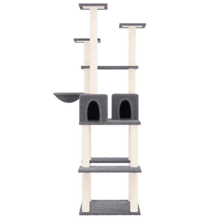 Vidaxl Cat Furniture avec Sisal Scratch Posts 167 cm Gris foncé