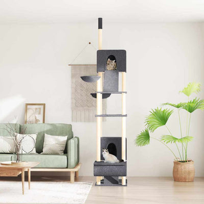 Vidaxl Cat Furniture Floor au plafond 277-303 cm Gris foncé