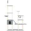 Vidaxl Cat Meubles avec Sisal Scratch Posts 279 cm Gris clair