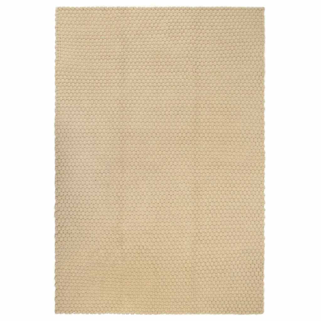 Vidaxl rectangulaire 120x180 cm coton naturel