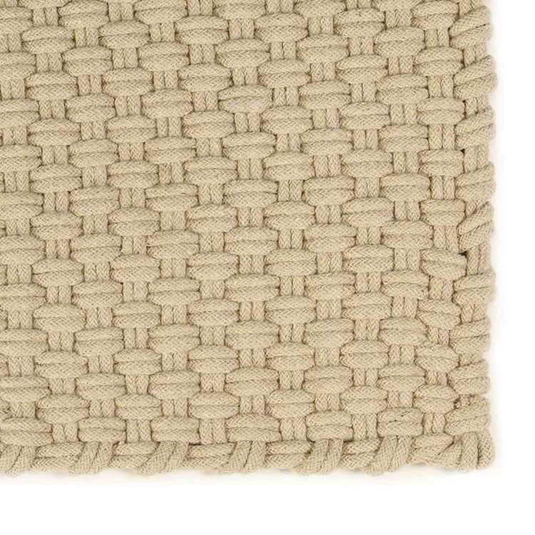 Vidaxl rectangulaire 120x180 cm coton naturel