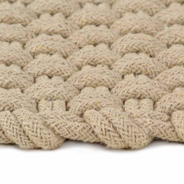 Vidaxl rectangulaire 120x180 cm coton naturel