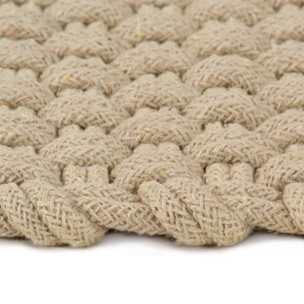 Vidaxl rectangulaire 160x230 cm coton naturel
