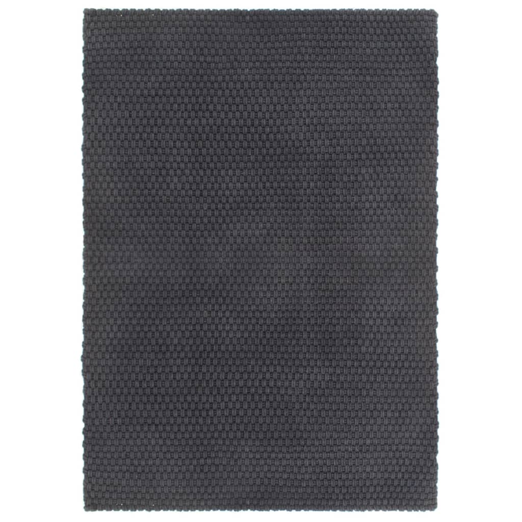 Vidaxl rectangulaire 160x230 cm Jute anthracite -colored