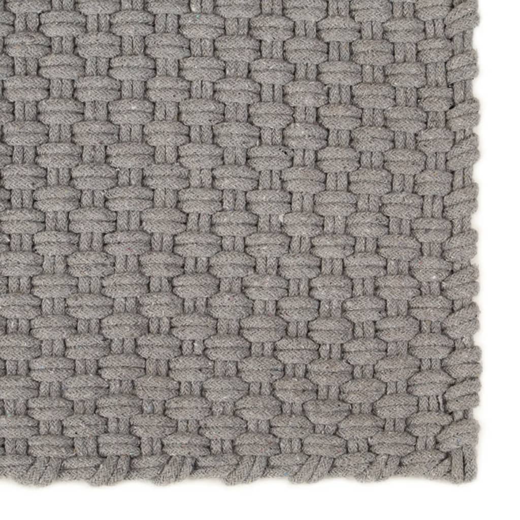 Vidaxl rectangulaire 80x160 cm gris coton
