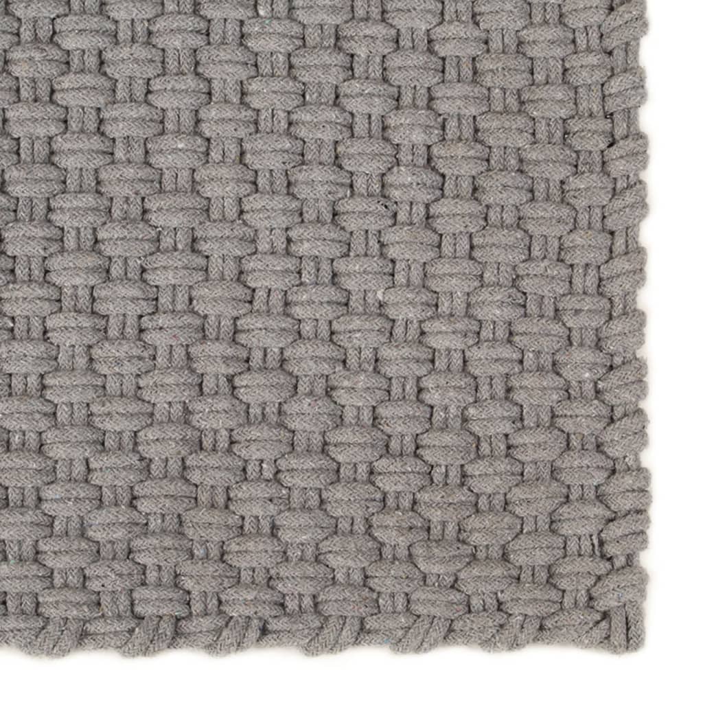 Vidaxl rectangulaire 180x250 cm gris coton