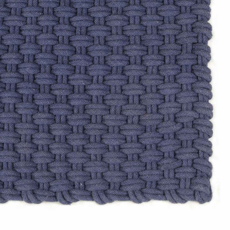 Vidaxl rectangulaire 120x180 cm bleu marine de coton