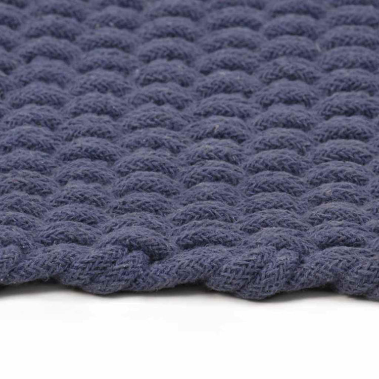 Vidaxl rectangulaire 120x180 cm bleu marine de coton