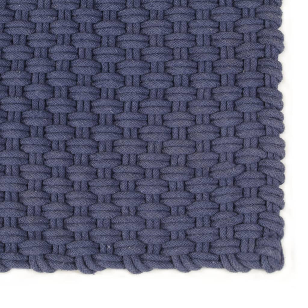 Vidaxl rectangulaire 200x300 cm bleu marine de coton