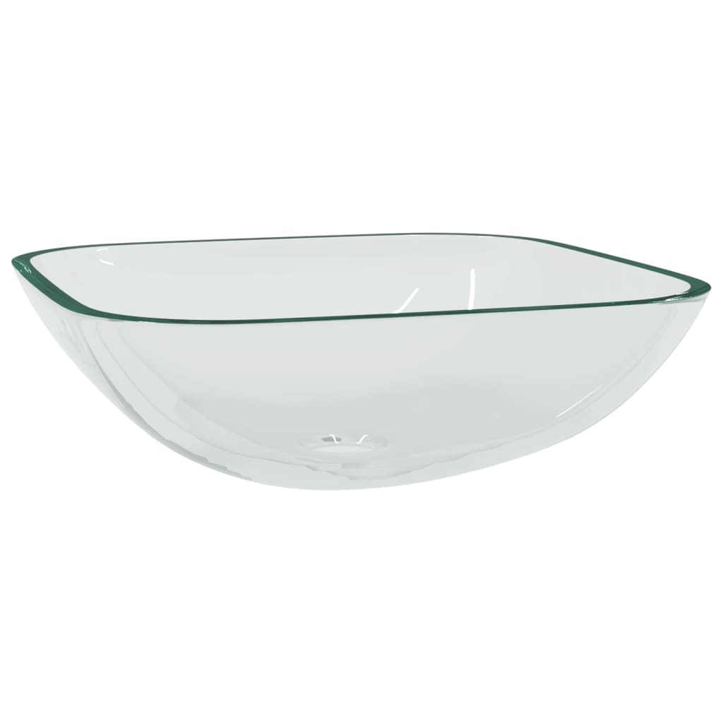 Vidaxl Washbasin 42x42x14 cm Verre transparent