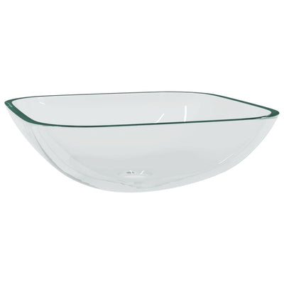 Vidaxl Washbasin 42x42x14 cm Verre transparent