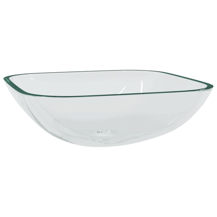 Vidaxl Washbasin 42x42x14 cm Verre transparent