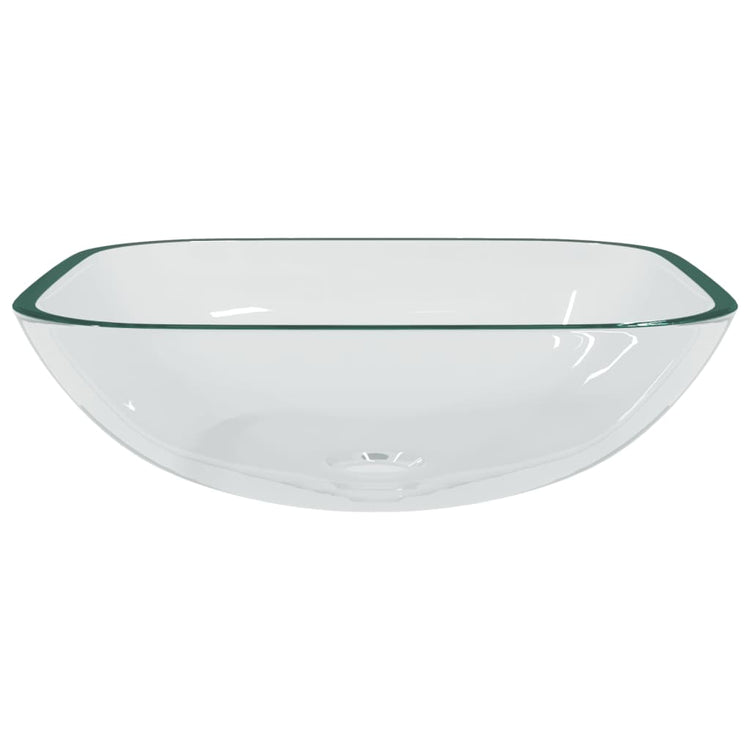 Vidaxl Washbasin 42x42x14 cm Verre transparent