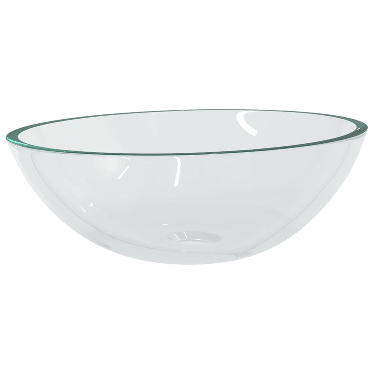 Vidaxl Washbasin 50x37x14 cm Verre transparent
