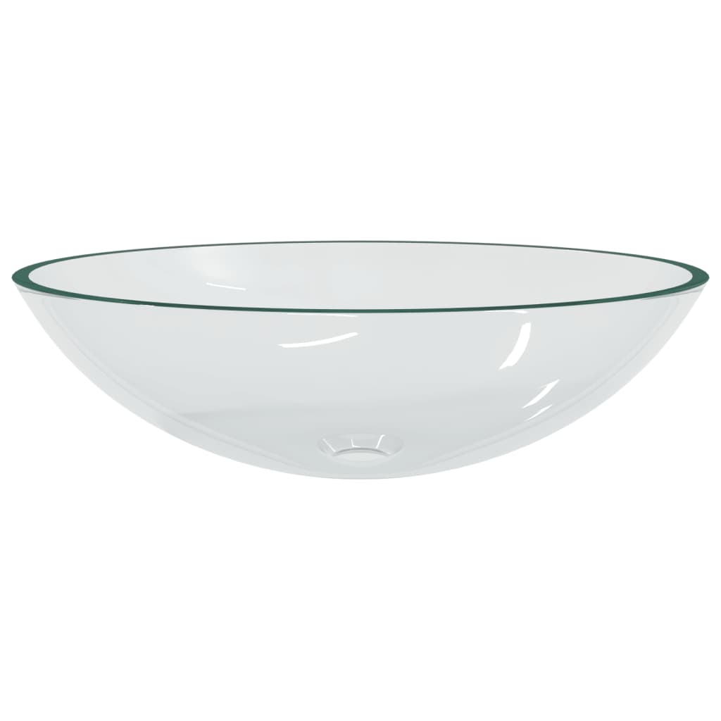 Vidaxl Washbasin 50x37x14 cm Verre transparent