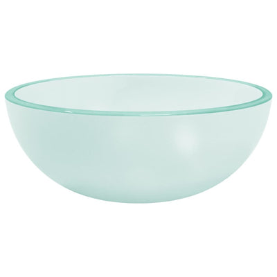 Vidaxl Washingin 30x12 cm en verre trempé mat