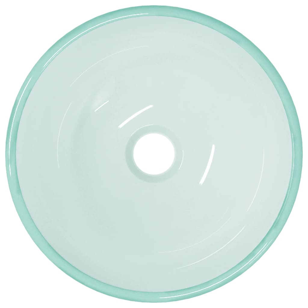Vidaxl Washingin 30x12 cm en verre trempé mat
