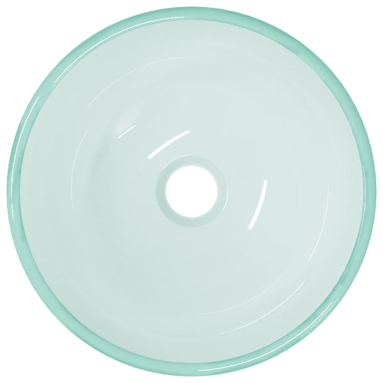 Vidaxl Washingin 30x12 cm en verre trempé mat