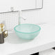 Vidaxl Washingin 30x12 cm en verre trempé mat