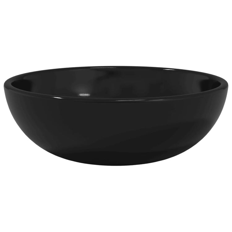 Vidaxl Washingin 35x12 cm en verre trempé noir