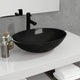 Vidaxl Washbasin 50x37x14 cm en verre noir