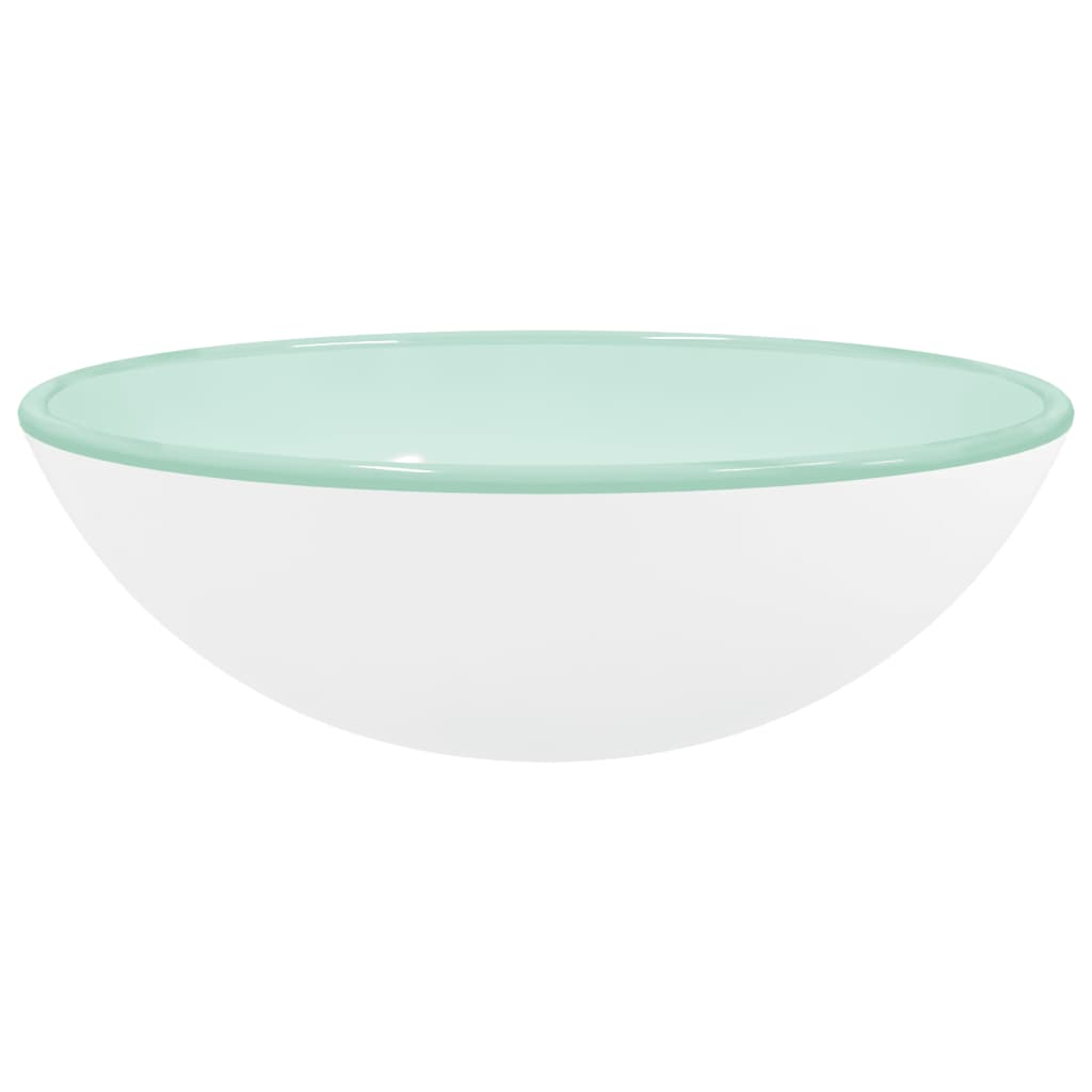 Vidaxl Washbasin 42x14 cm blanc trempé blanc