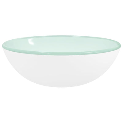Vidaxl Washbasin 35x12 cm Blanc de verre terminé