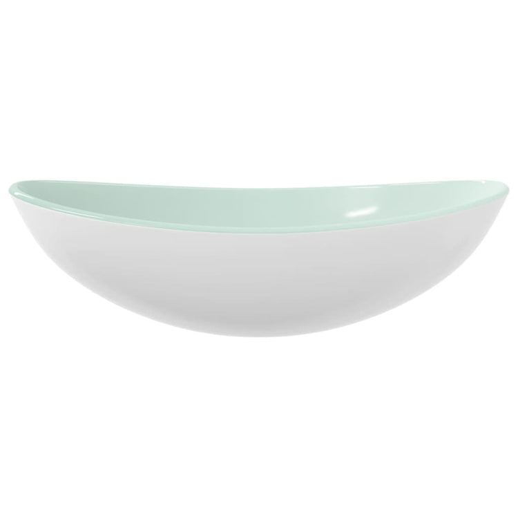 Vidaxl Washbasin 54.5x35x15,5 cm Blanc de verre durci