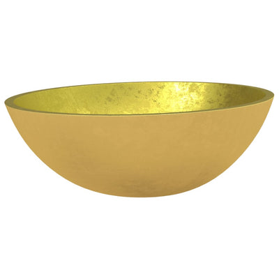 Vidaxl Washbasin 50x37x14 cm en verre or couleur