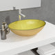 Vidaxl Washbasin 50x37x14 cm en verre or couleur