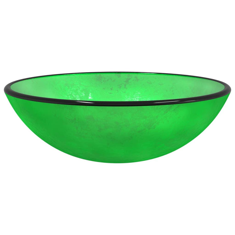 Vidaxl Washbasin 42x14 cm vert trempé vert