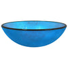 Vidaxl Washbasin 42x14 cm bleu en verre durci