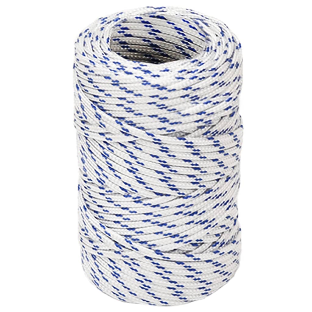 Corde à démarrage Vidaxl 2 mm 50 m de polypropylène blanc