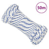 Corde à démarrage Vidaxl 3 mm 50 m de polypropylène blanc