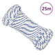 Corde à démarrage Vidaxl 4 mm 25 m de polypropylène blanc