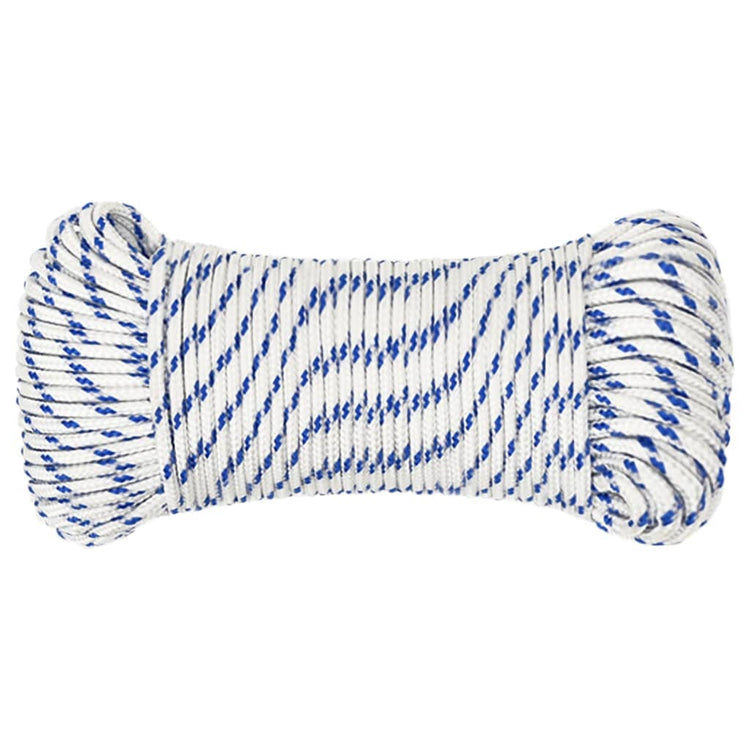 Corde à démarrage Vidaxl 4 mm 100 m de polypropylène blanc