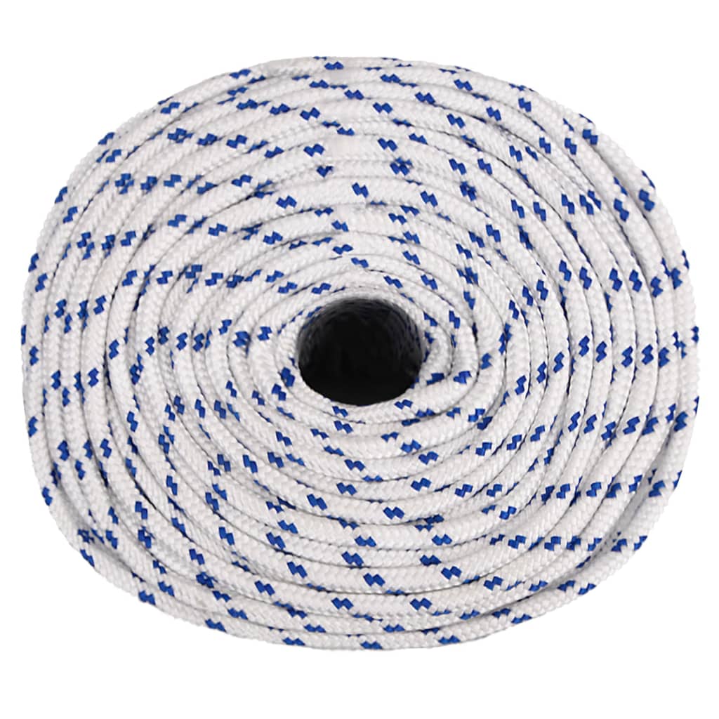 Corde à démarrage Vidaxl 8 mm 25 m de polypropylène blanc