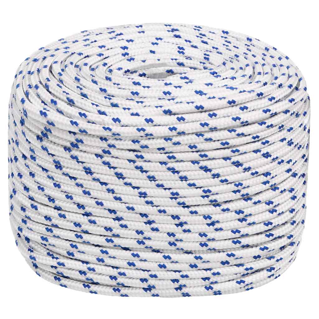 Corde à démarrage Vidaxl 8 mm 250 m de polypropylène blanc