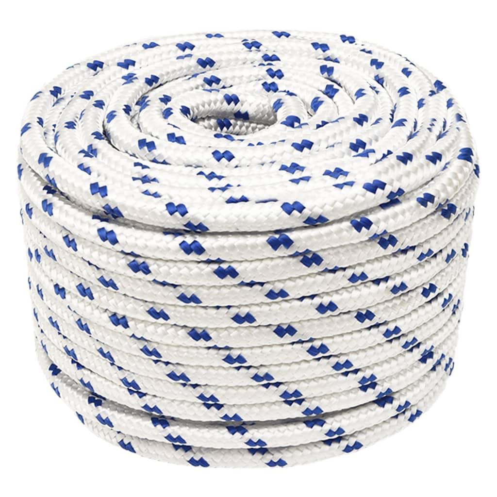Corde à démarrage Vidaxl 12 mm 25 m de polypropylène blanc