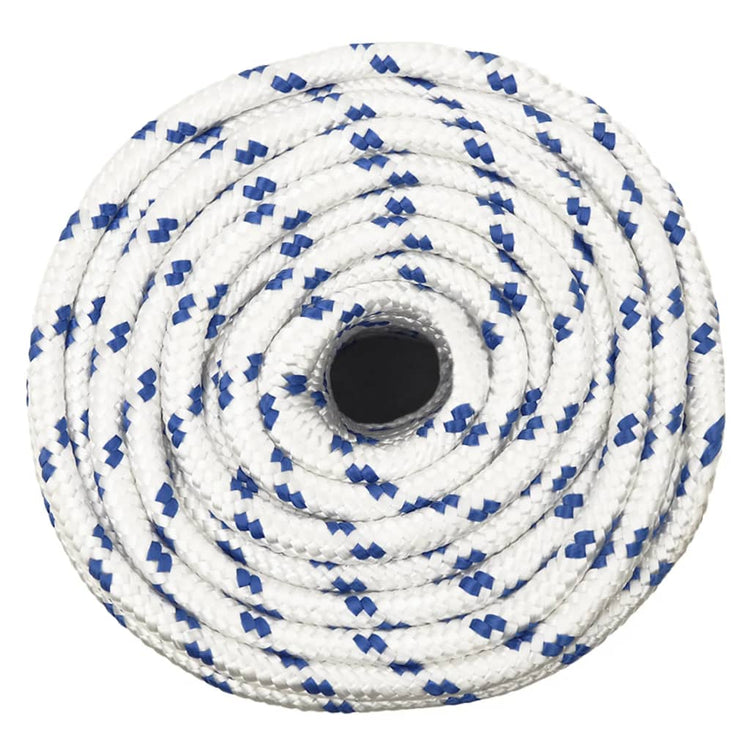 Corde à démarrage Vidaxl 12 mm 25 m de polypropylène blanc