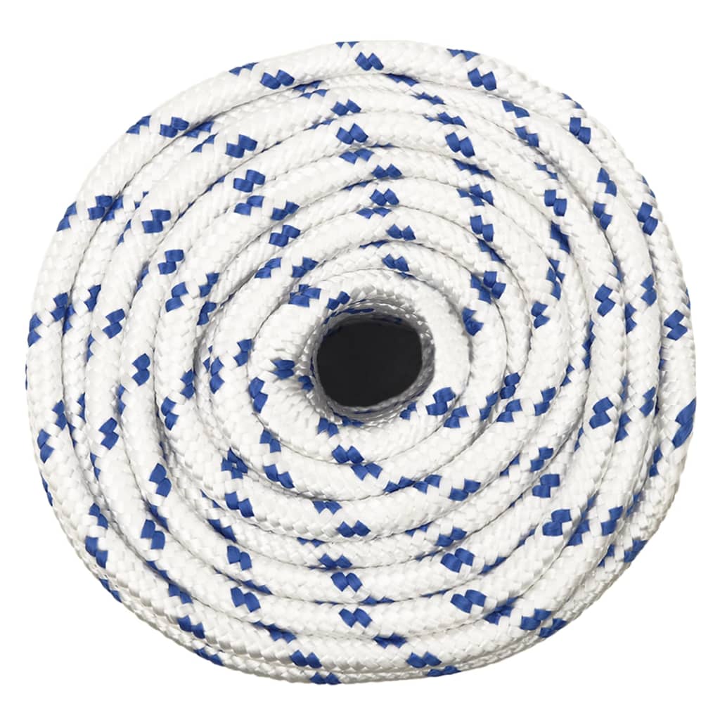 Corde à démarrage Vidaxl 14 mm 100 m de polypropylène blanc