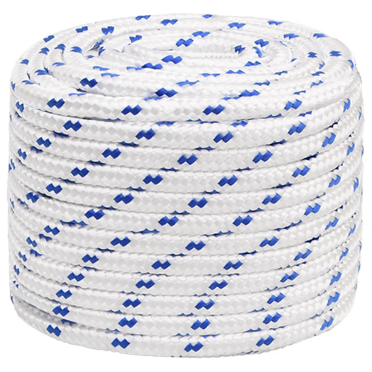 Corde à démarrage Vidaxl 18 mm 25 m de polypropylène blanc