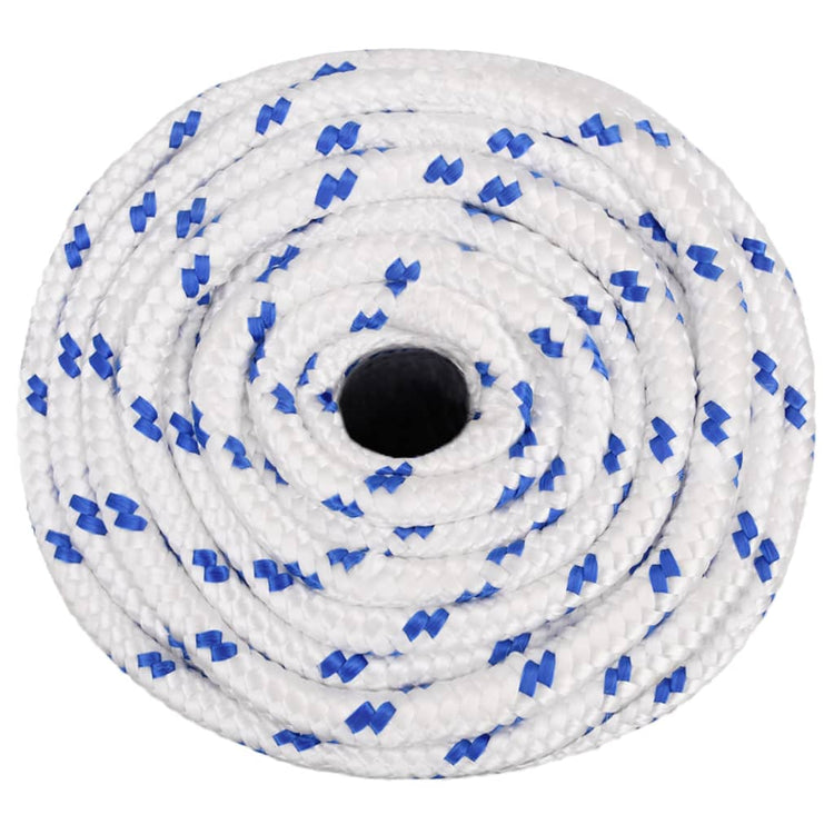 Corde à démarrage Vidaxl 18 mm 100 m de polypropylène blanc