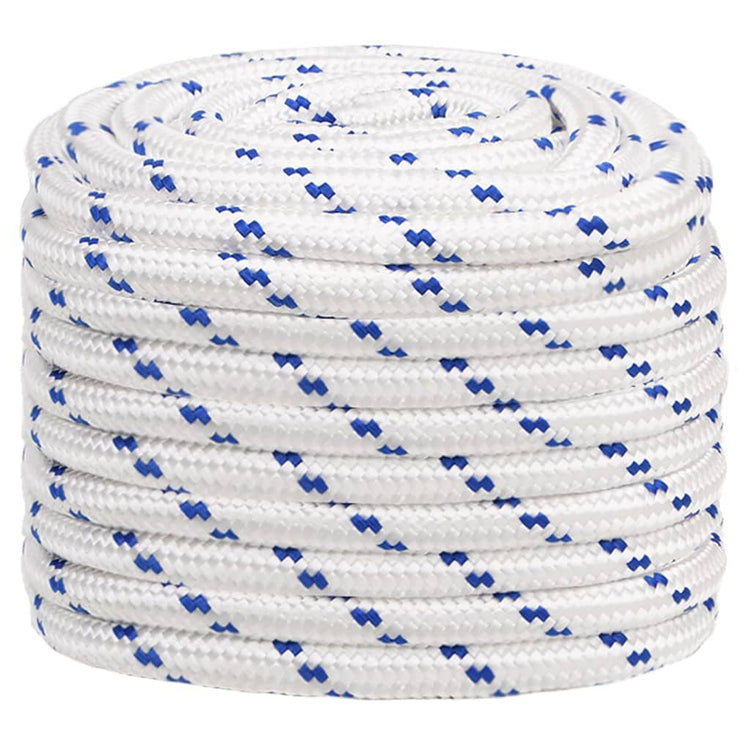 Corde à démarrage Vidaxl 20 mm 25 m de polypropylène blanc