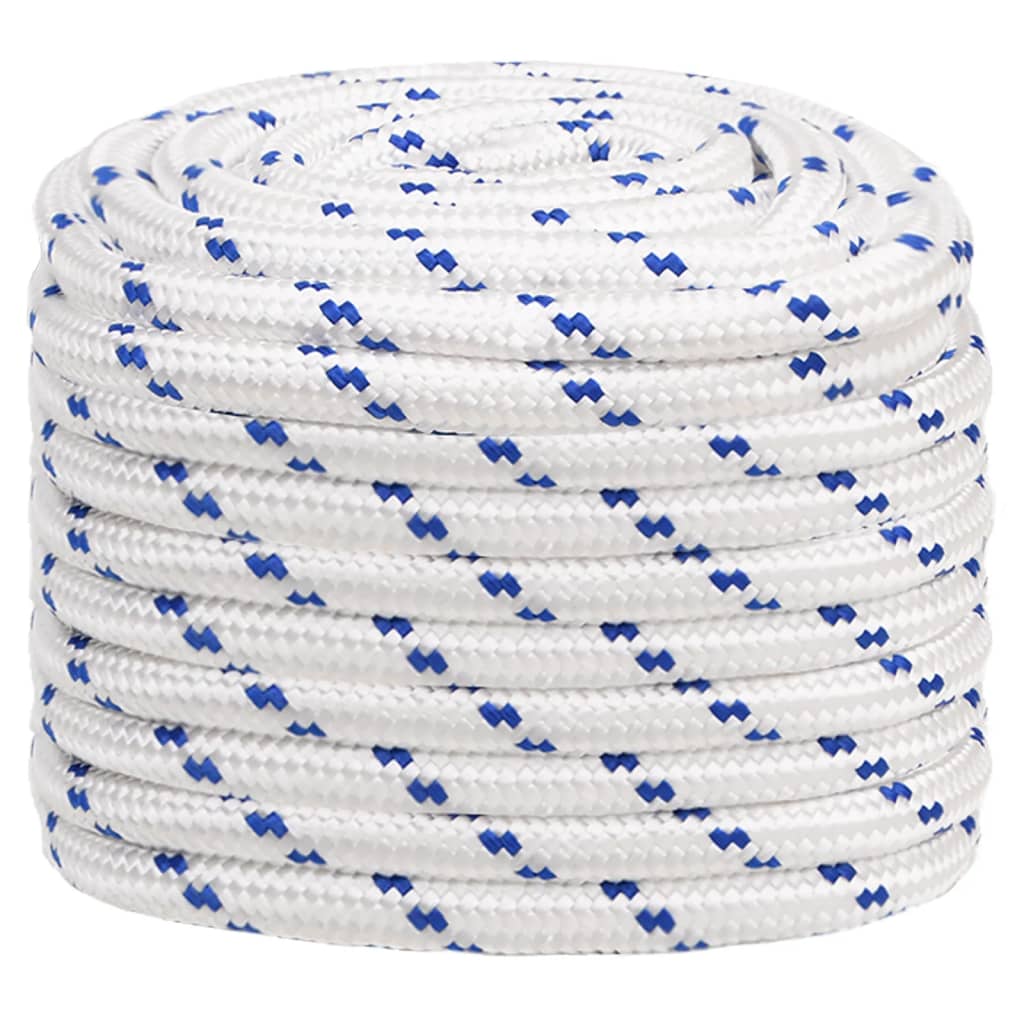 Corde à démarrage Vidaxl 20 mm 50 m de polypropylène blanc