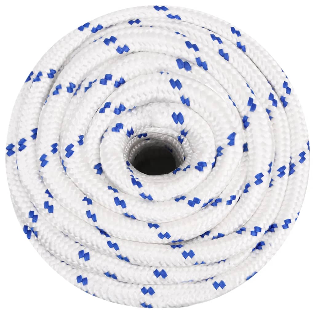 Corde à démarrage Vidaxl 20 mm 50 m de polypropylène blanc