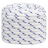 Corde de bateau vidaxl 20 mm 100 m de polypropylène blanc