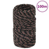 Corde à démarrage Vidaxl 2 mm 100 m de polypropylène noir